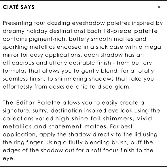 🌈 Ciaté London The Editor Palette New England - Picture 8 of 9
